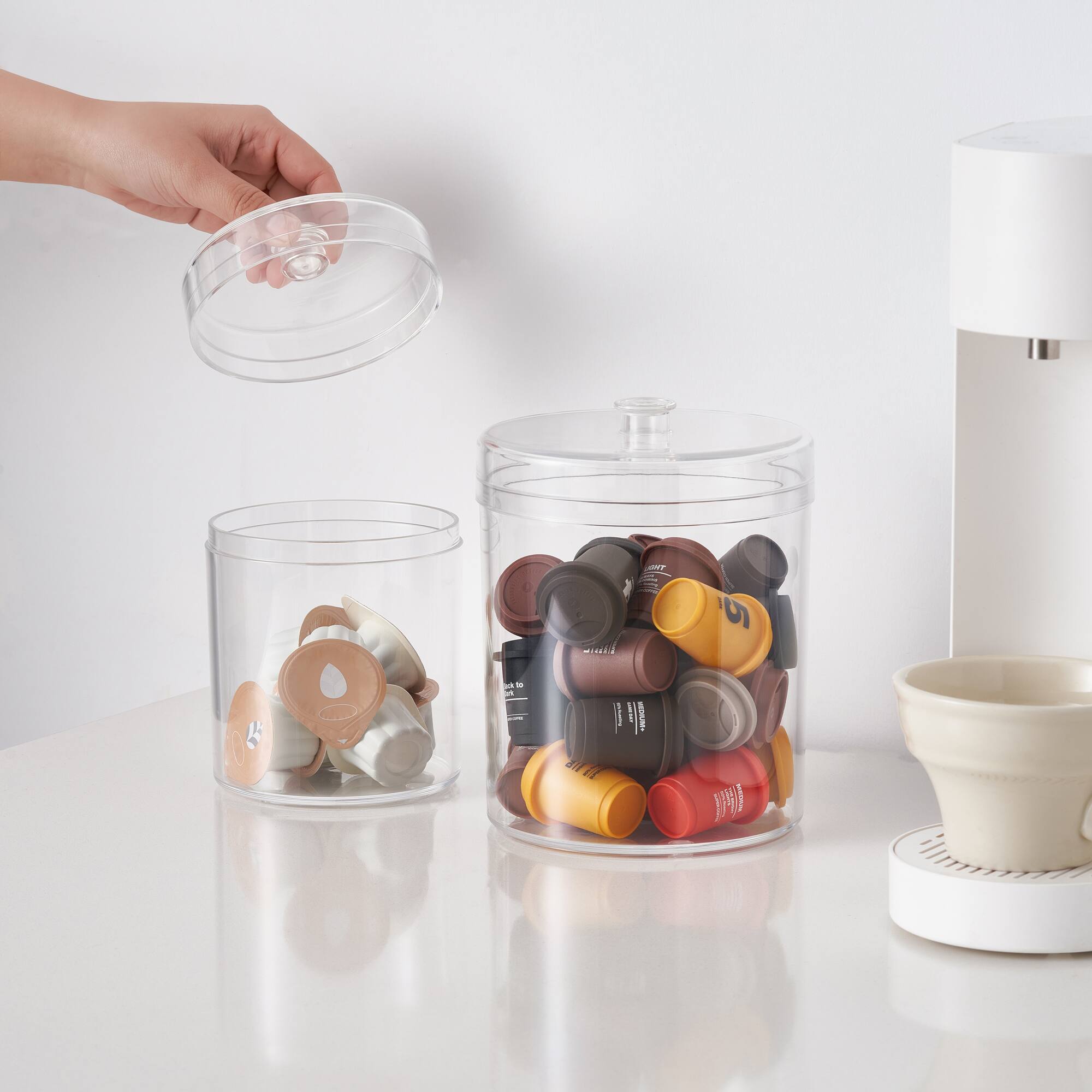 30oz. Clear Plastic Storage Jar by Simply Tidy®